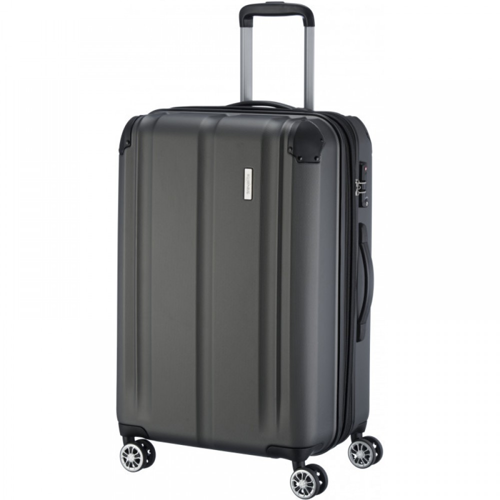 Чемодан средний Travelite CITY/ M  TL073048-04 Черный - Voyage