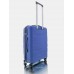 Дорожный пластиковый полипропиленовый чемодан средний М Voyage super me на 4-х колесах синий