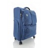 Дорожный большой чемодан тканевой 3004 Goby London The-Lite 8  синий