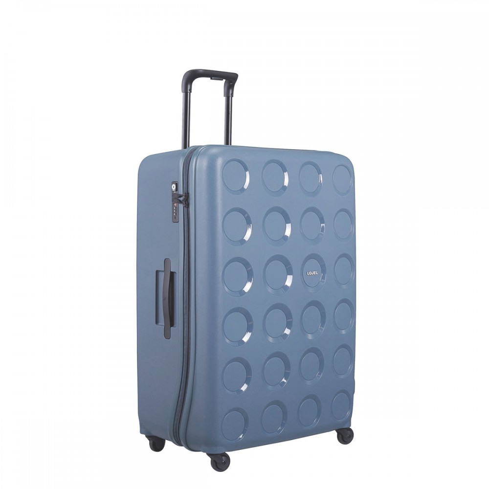 Чемодан пластиковый полипропилен Lojel VITA 18/Steel Blue Большой синий Lj-PP10-2L_BLU