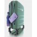 Дорожный пластиковый полипропиленовый чемодан средний М Voyage super me на 4-х колесах зеленый