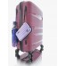Дорожный пластиковый полипропиленовый чемодан средний М Voyage super me на 4-х колесах бордовый