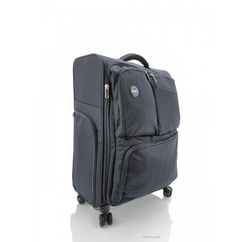Дорожный средний чемодан тканевой 3004 Goby London The-Lite 8 черный - 3 050.00 грн. | Voyage