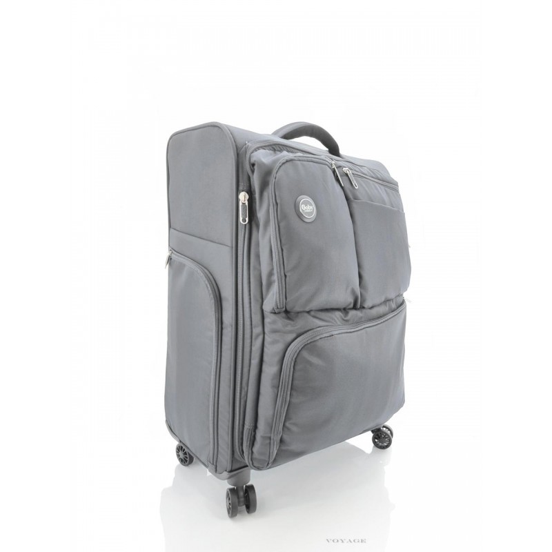 Дорожный средний чемодан тканевой 3004 Goby London The-Lite 8 серый - 3 050.00 грн. | Voyage