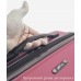 Дорожный чемодан ручная кладь S пластиковый полипропиленовый Voyage super me на 4-х колесах бордовый