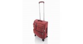 Дорожный маленький чемодан тканевой 3004 Goby London The-Lite 8 бордовый