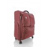 Дорожный средний чемодан тканевой 3004 Goby London The-Lite 8 бордовый