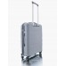Дорожный пластиковый полипропиленовый чемодан средний М Voyage super me на 4-х колесах серый