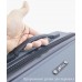 Дорожный пластиковый полипропиленовый чемодан средний М Voyage super me на 4-х колесах серый