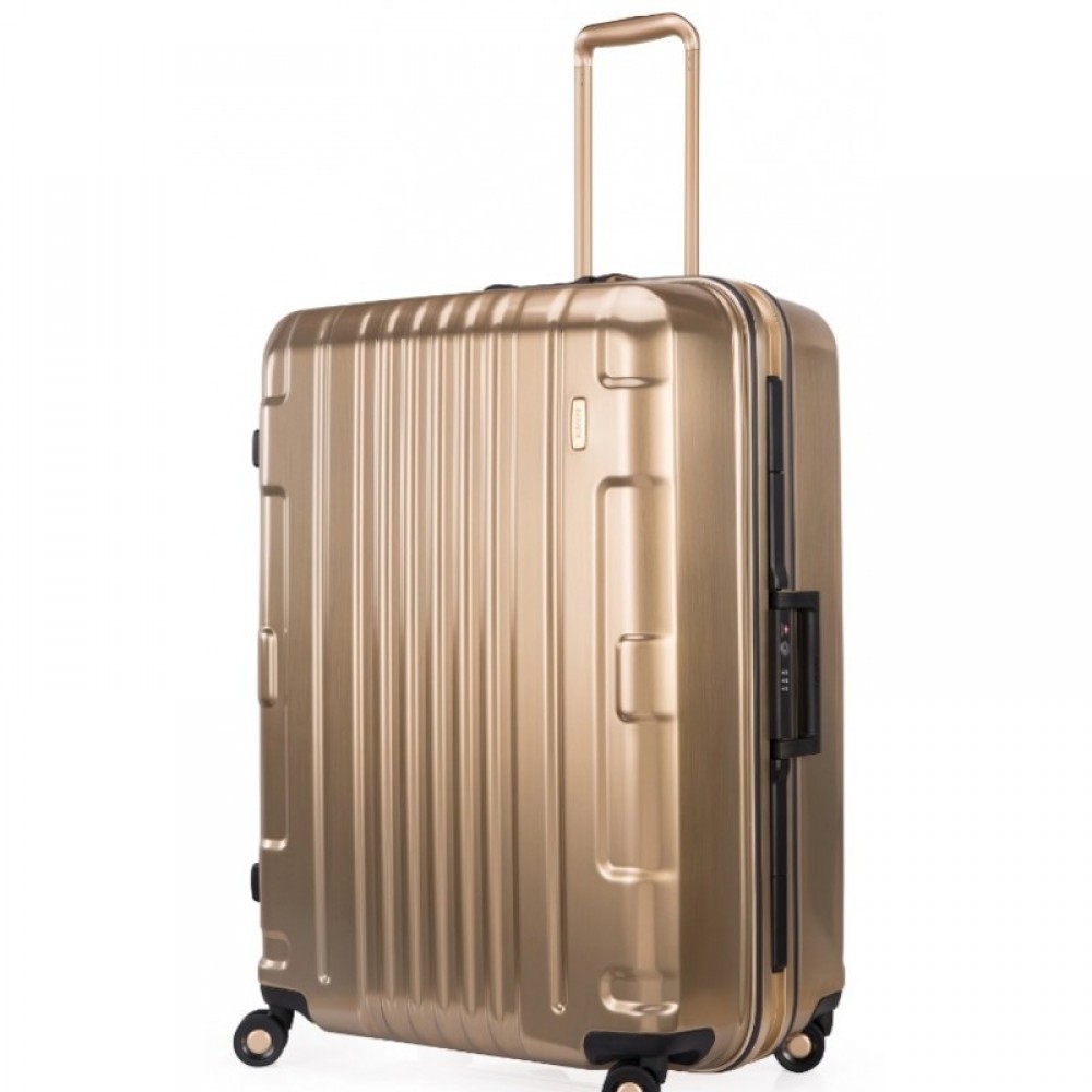 Чемодан Lojel Kozmos на 4 колесах Lj-CF1375-2L_G Золотистый