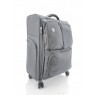 Дорожный большой чемодан тканевой 3004 Goby London The-Lite 8  серый